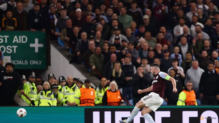 McGinn double helps Villa crush Forest 4-0 to reach Europa League final