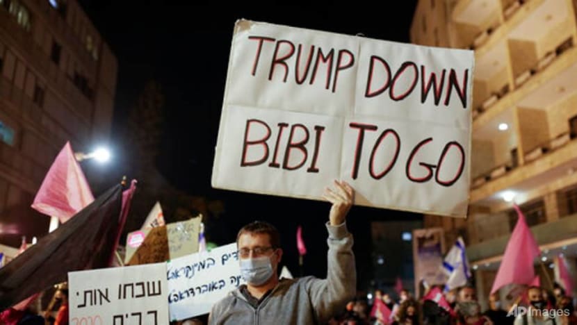 Israelis protesting Netanyahu welcome US election results
