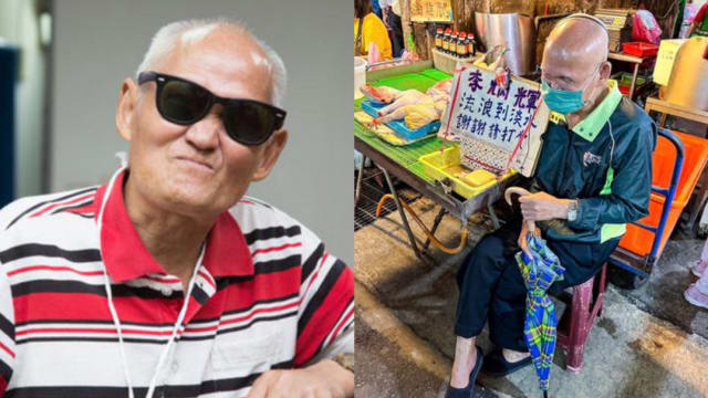 73岁视障歌手李炳辉近况曝光　“穿着单薄”市场求生计