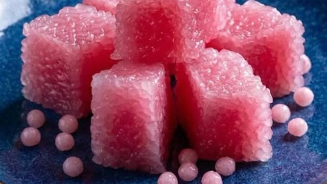 食谱：蒸玫瑰西米糕
