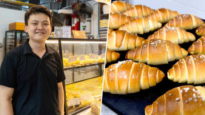 ‘I Threw Away 6 Bags Of Bread On Opening Day’ Says $2 Croissant Hawker; Biz Slow At Bukit Timah Interim Food Centre