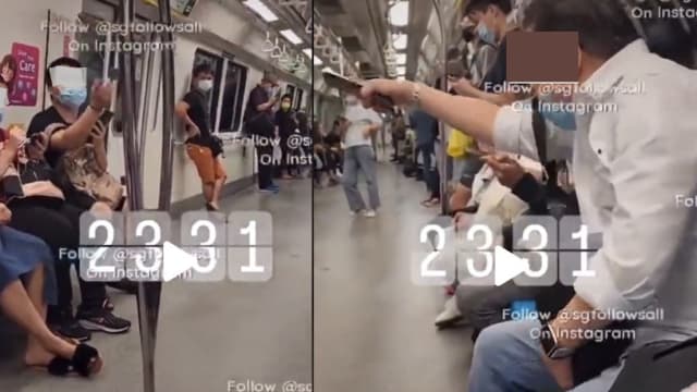 不满马国男坐“保留座位” 阿叔频骂：滚回国不要赚新币