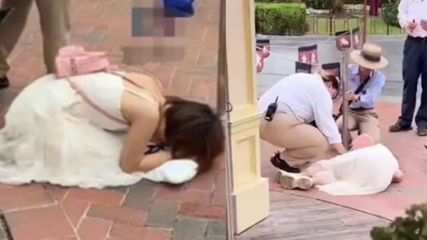 Woman Has Massive Meltdown At Shanghai Disneyland When She Was Not Allowed Back In Queue After She Leaves Line To Go Toilet Woman Has Massive Meltdown At Shanghai Disneyland When She Was Not Allowed Back In Queue After She Leaves Line To Go Toilet