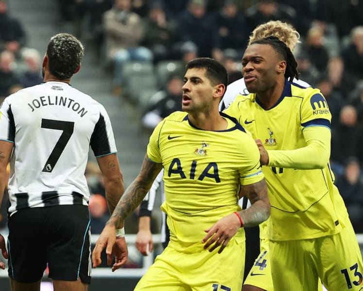 Romero scores twice as Spurs grab 2-2 draw at Newcastle