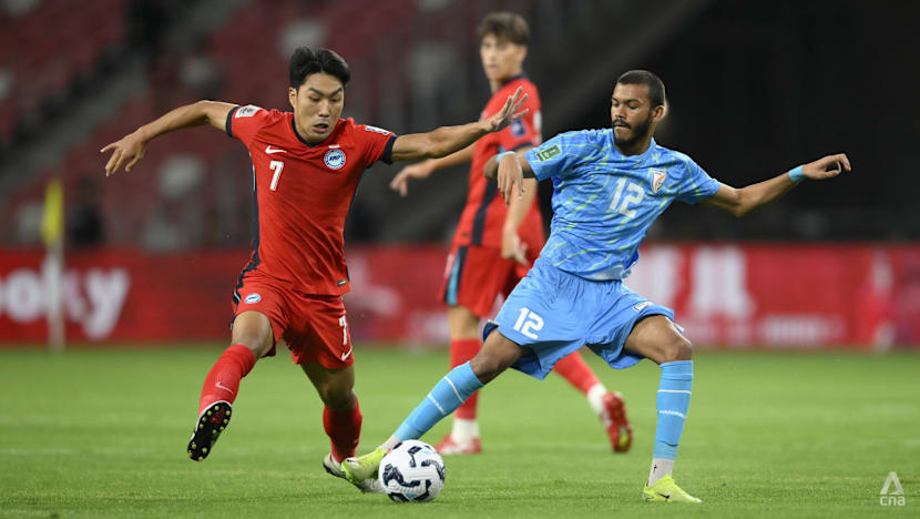 Football: Singapore held by 10-man India in third round of Asian Cup qualifiers Football: Singapore held by 10-man India in third round of Asian Cup qualifiers
