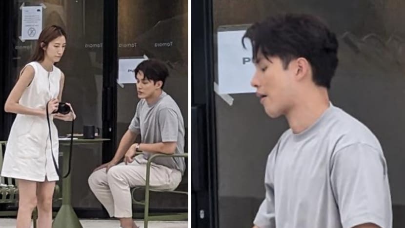 TVB's Matthew Ho Has Girlfriend Kneel To Take Photos Of Him; Looks Annoyed When She Can't Get Perfect Shot