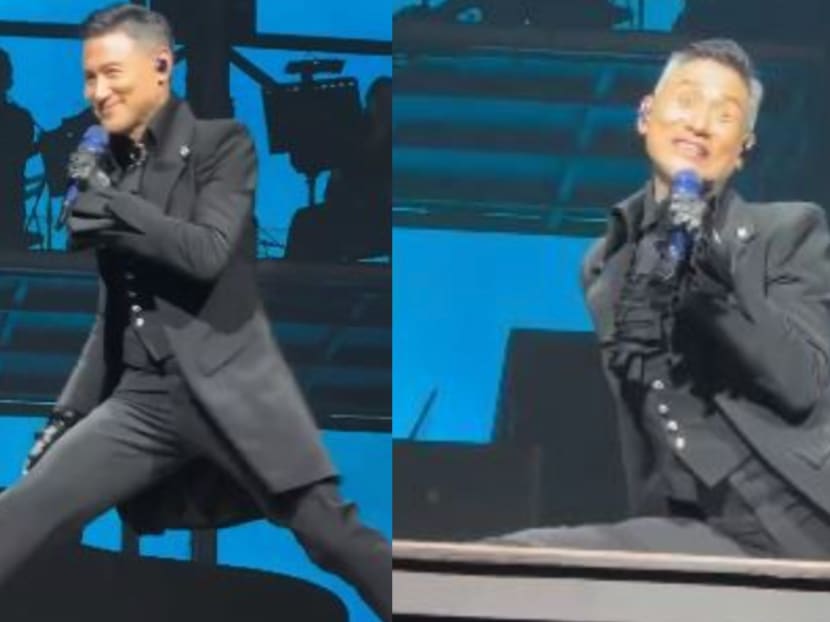 Jacky Cheung, 61, does a perfect split on stage in Macau