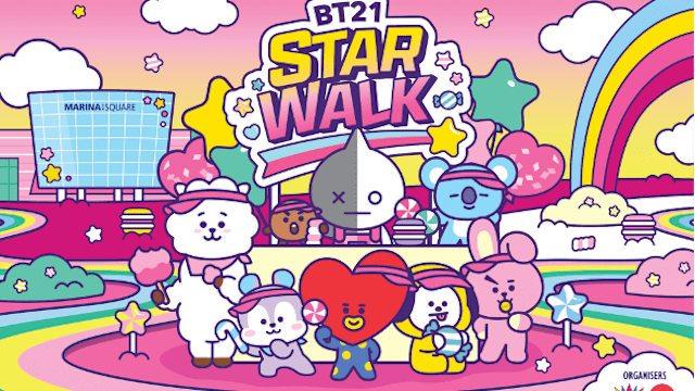 和BT21一起散步！滨海湾2km与5km走步会“BT21 STAR WALK” 9月12日登场