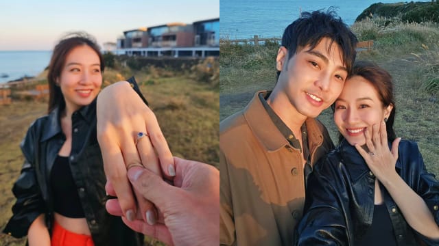 在济州岛被求婚成功　叶慧馨未婚夫超帅的！