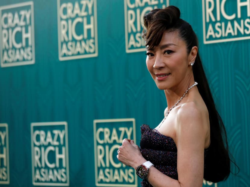 Malaysian actress Michelle Yeoh (pictured) at the premiere of the 2018 hit Crazy Rich Asians in Los Angeles. Malaysian actress Michelle Yeoh (pictured) at the premiere of the 2018 hit Crazy Rich Asians in Los Angeles.