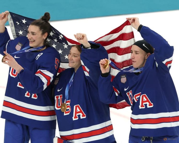 Ice hockey-United States earn gold, revenge in OT win over Canada