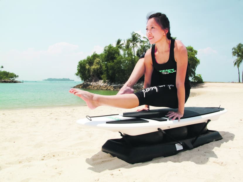 Fitness regimes are getting S'poreans to surf, bounce and wield a light saber
