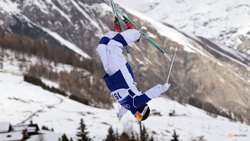 Freestyle skiing-Transgender mogul skier Lundholm urges youths to ‘be themselves’