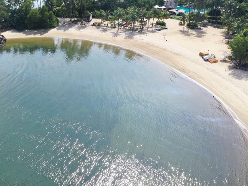 Palawan Beach at Sentosa reopens for water activities after oil spill cleanup Palawan Beach at Sentosa reopens for water activities after oil spill cleanup
