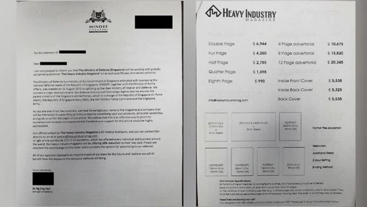 Mindef Letters Laporan polis dibuat berhubung surat palsu tiru tanda tangan Menteri ...