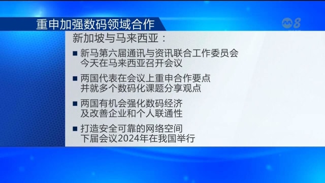 新马重申将加强个人信息保护等数码领域合作