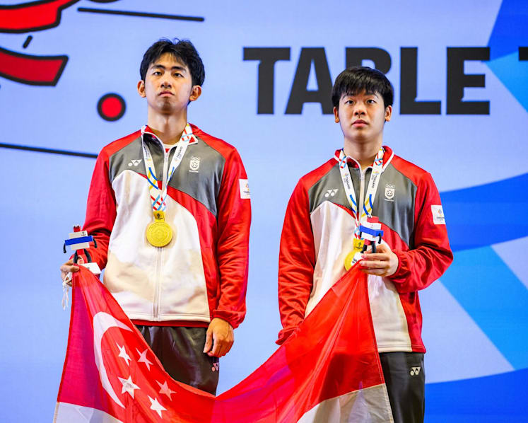 Singapore beat Malaysia to win SEA Games table tennis mixed doubles, men's doubles