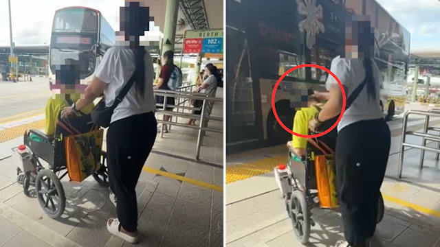 拍打行动不便男头部  女子举止遭网民谴责