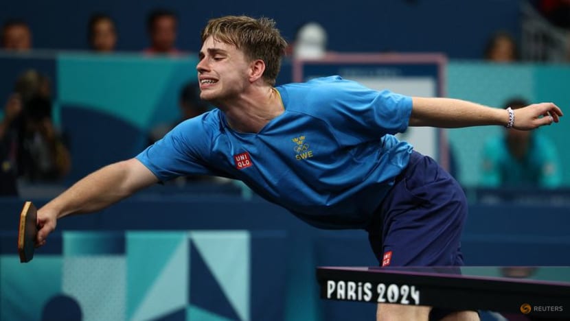 Table tennis-Sweden's Moregard injured by drone strike in training