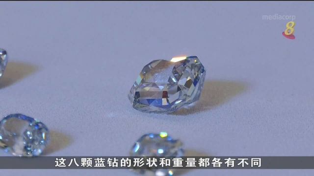 纽约展出八颗总价值超过7000万美元稀有蓝钻