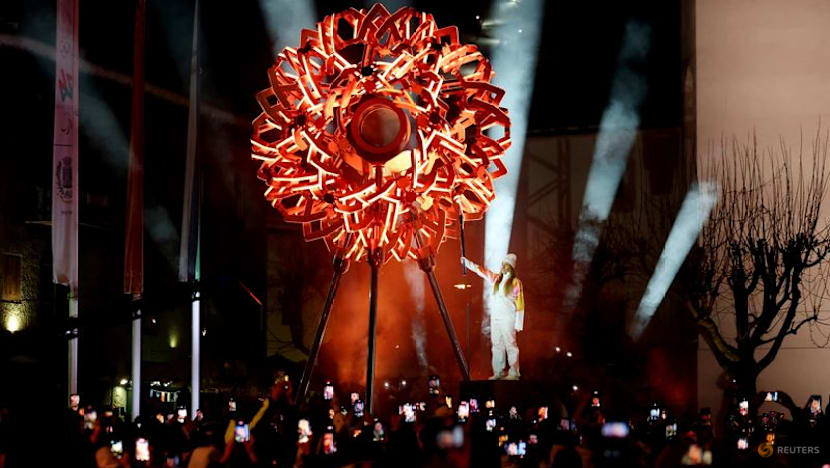 Sofia Goggia lights Games cauldron in Cortina