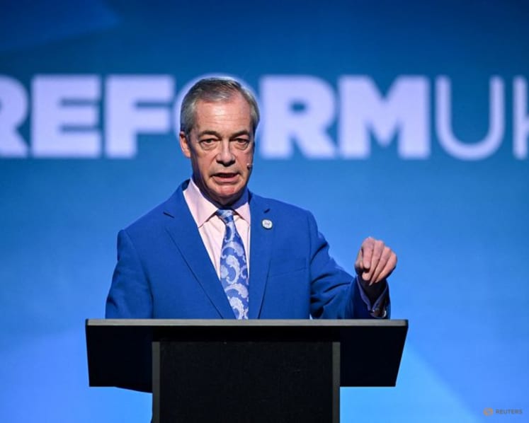 Reform UK's Nigel Farage invests in bitcoin-buying company