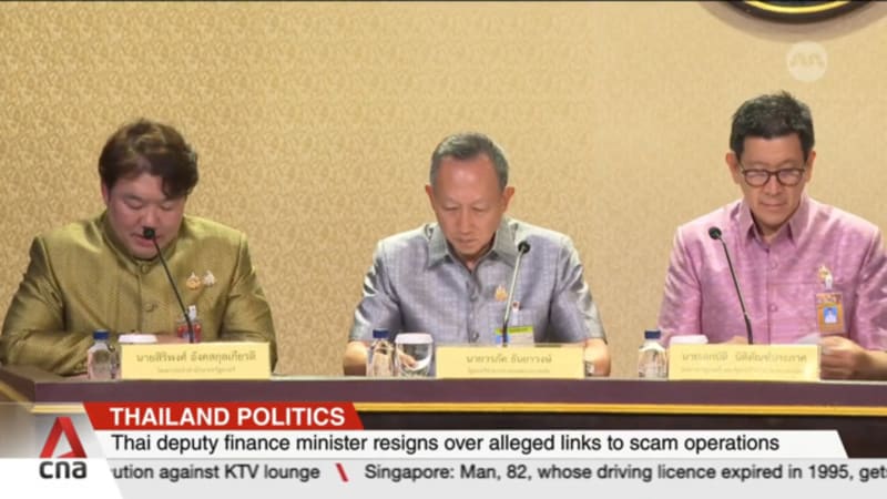 Thai deputy finance minister resigns over alleged links to scam operations 