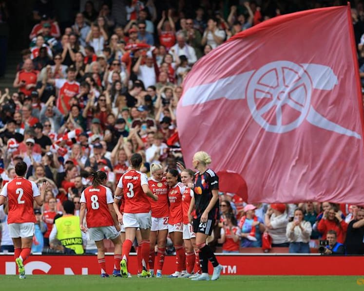 Arsenal beat Lyonnes 2-1 in Women's Champions League semi-final first leg