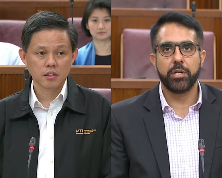 Chan Chun Sing, Pritam Singh spar in Parliament over data on distribution of new jobs among S'poreans and non-citizens