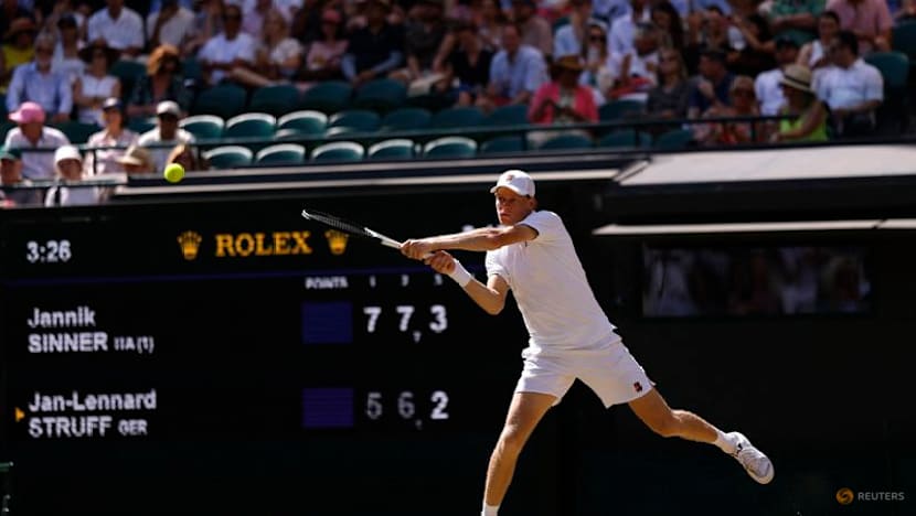 Sinner snuffs out Struff's Wimbledon dream to reach semi-finals