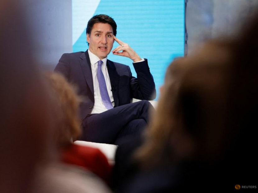 FILE PHOTO: Canada's Prime Minister Justin Trudeau takes part in a climate change conference in Ottawa, Ontario, Canada October 18, 2022. REUTERS/Blair Gable/File Photo