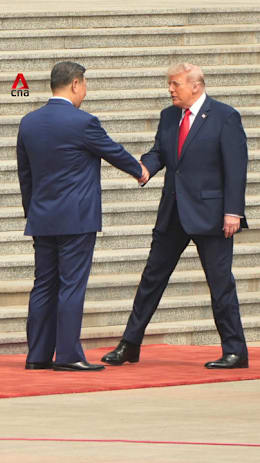 Donald Trump meets Chinese President  Xi Jinping in Beijing