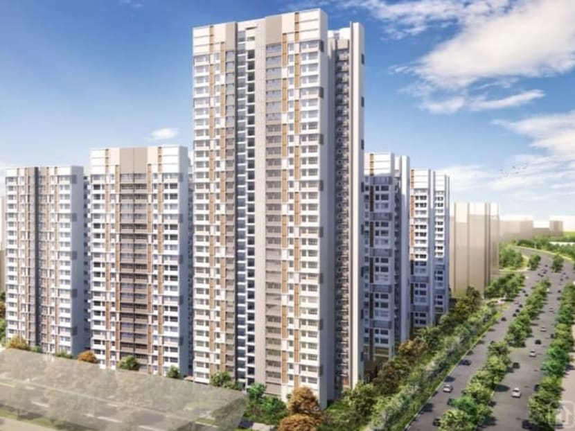 An artist's impression of the Build-to-Order (BTO) flats at Central Weave @ AMK.