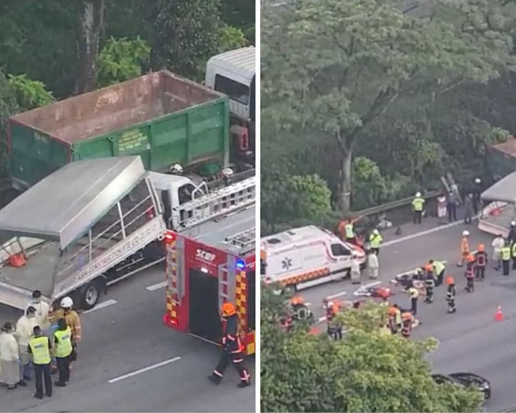 Lorry passenger killed in accident along PIE; 36-year-old driver arrested
