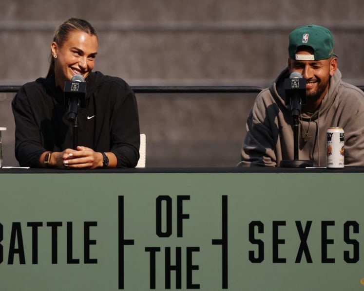 Sabalenka, Kyrgios relishing 'Battle of the Sexes' challenge