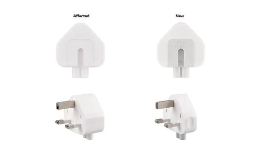 Apple tarik balik plag dinding ekoran risiko 'renjatan elektrik' Apple tarik balik plag dinding ekoran risiko 'renjatan elektrik'