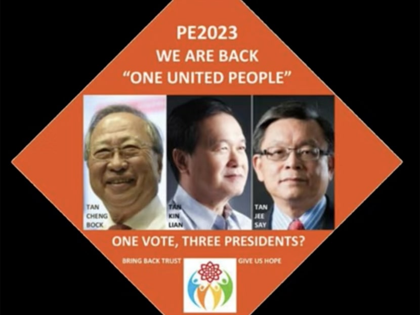 A screenshot of a promotional material used on Mr Tan Kin Lian's YouTube channel. 