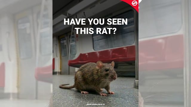地铁出现鼠踪 SMRT：老鼠来自湖畔站附近草丛