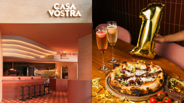每天引长龙的Casa Vostra欢庆1周年，推出生日比萨和买1送1优惠！