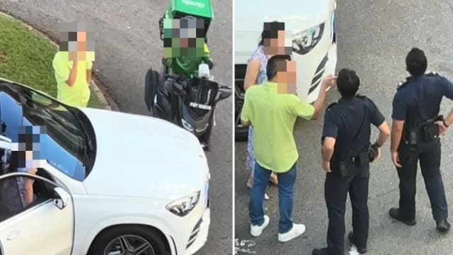 疑撞到送餐员摩托车还对他咆哮 女司机行为惹议