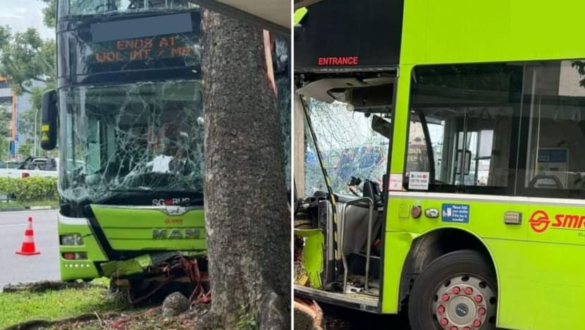 SMRT bus driver, 58, dies after crashing into tree in Woodlands; no commuters on board SMRT bus driver, 58, dies after crashing into tree in Woodlands; no commuters on board