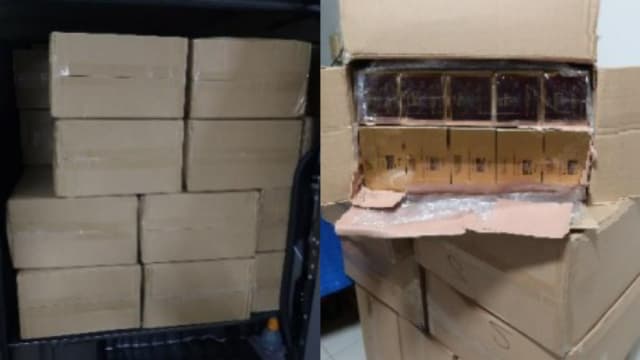 关税局起获5800条漏税香烟 三名男子被捕