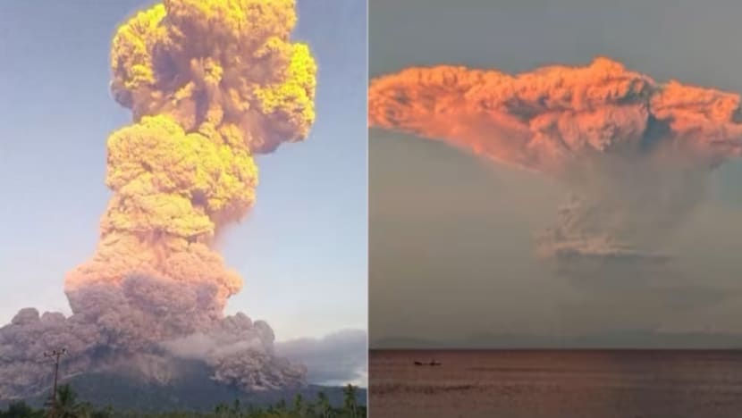 Gunung Lewotobi Laki-laki meletus; awan abu setinggi 11km