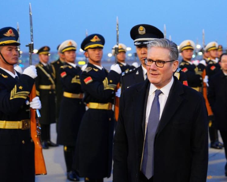 Britain's Starmer arrives in China as Western alliances face strain