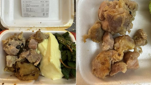 菜饭摊员工摆乌龙 顾客点肉却以鱼价计算