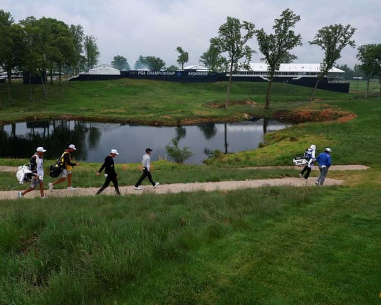 Scheffler, Potgieter in seven-way tie for PGA Championship lead, McIlroy struggles