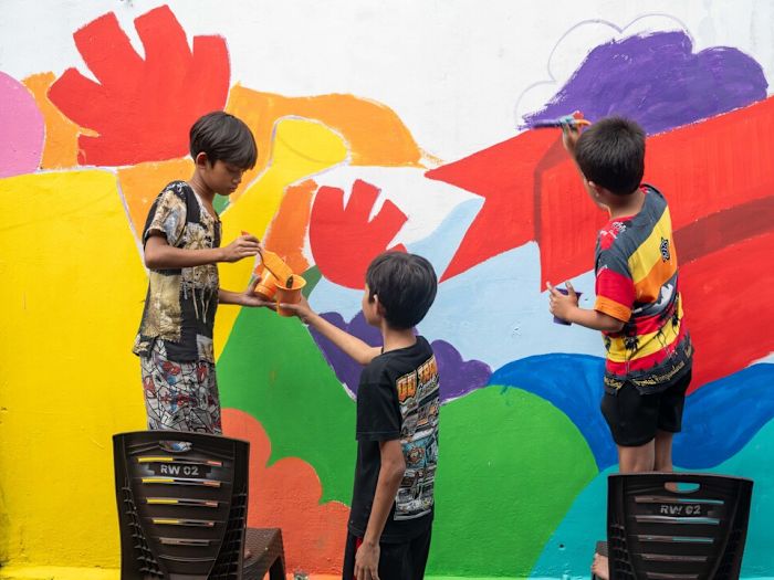 The residents transforming a Bandung neighbourhood into open-air art galleries