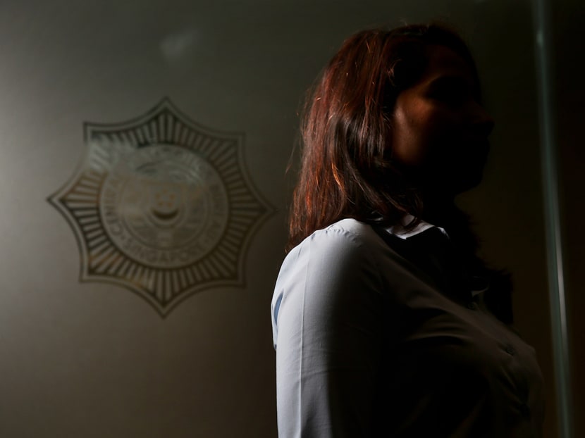 Part of the job of an anti-narcotics frontline officer is to calm the offenders' family members and explain to them the reasons for the arrest.