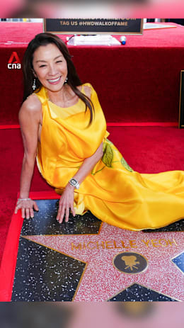 Actress Michelle Yeoh gets Hollywood Walk Of Fame star