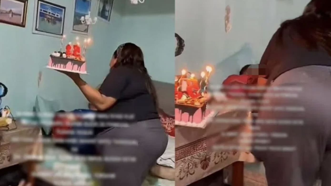 同孩子捧蛋糕准备给生日惊喜 印尼女子惊觉房内丈夫睡梦中离世
